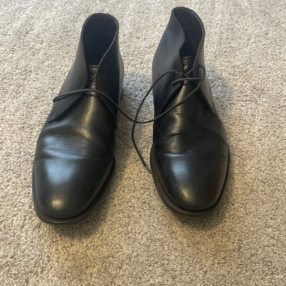 To Boot New York - Black Leather Chukkas